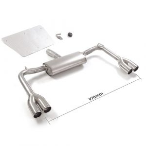 SCARICO RAGAZZON DESTRO-SINISTRO TERMINALI TONDI 2x80mm GIULIETTA