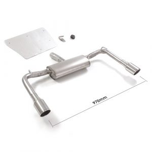 SCARICO RAGAZZON DESTRO-SINISTRO TERMINALI TONDI 90mm GIULIETTA