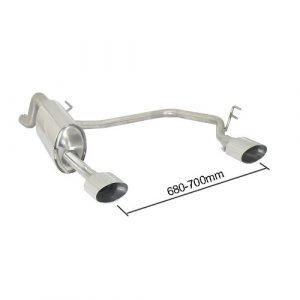 SCARICO RAGAZZON DESTRO-SINISTRO TERMINALI OVALI 135x90mm ALFA MITO