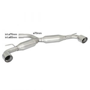 SCARICO RAGAZZON VW GOLF VI GTI linea maggiorata 70mm