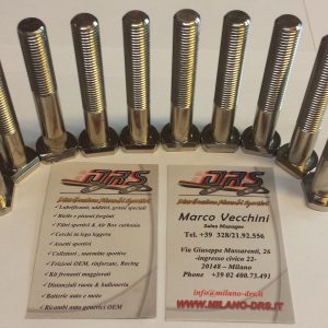 10 COLONNETTE A PIANTAGGIO PER ALFA ROMEO 75 ASSE ANTERIORE L=80mm