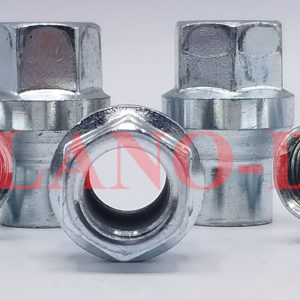 KIT 8 DADI CONICI SPECIALI KW M12x1,50 L=33 Ch17 Collare 15mm